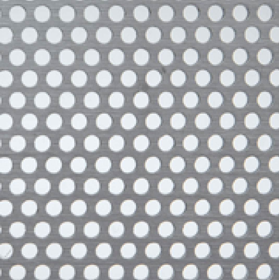 Aluminum Panels Silver Perforated Round