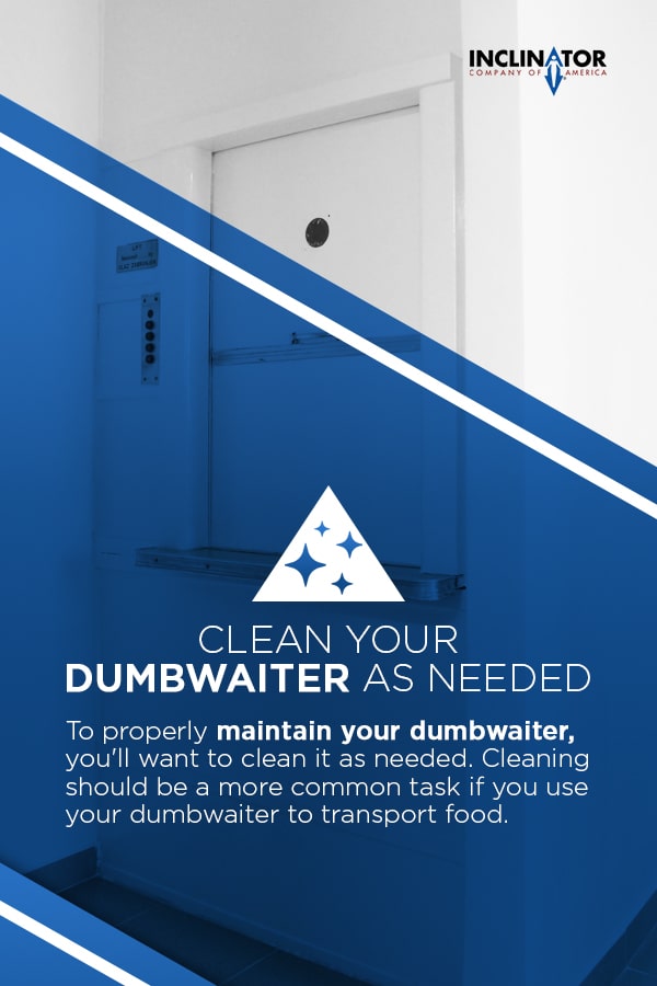 clean your dumbwaiter